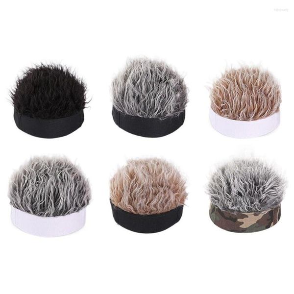 Bérets rétro Hip Hop Hiphop pour hommes rue femmes coton extérieur faux cheveux courts perruque casquette bonnet chapeau unisexe