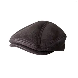 Bérets rétro Sboy casquette hommes café épais chaud casquettes plates femmes peintres britanniques chapeau doux automne hiver 18