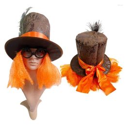 Bérets rétro Top Hat Cosplay Costume Halloween accessoires de fête Fournitures STEAMPUNK CIRCUS RINGMASTE Rôle joue les femmes