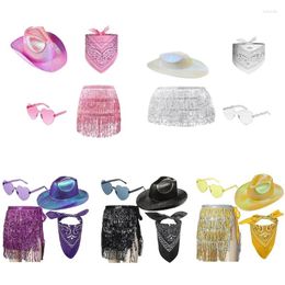 Boinas Roleplaying Cowgirl Bandanas Bandanas Wrap Belt Belt Women Party Wear Club