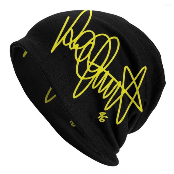 Boinas Rossi Logo Bonnet Hat Sombreros de punto Hombres Mujeres Moda Unisex Motocicleta Racing Invierno Gorros cálidos Cap