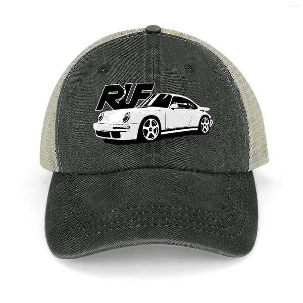 Bérets Ruf CTR SCR Voiture de sport haute performance Automobile allemande Yellow Bird Cowboy Hat Custom Luxury Man Femme 2024 Homme