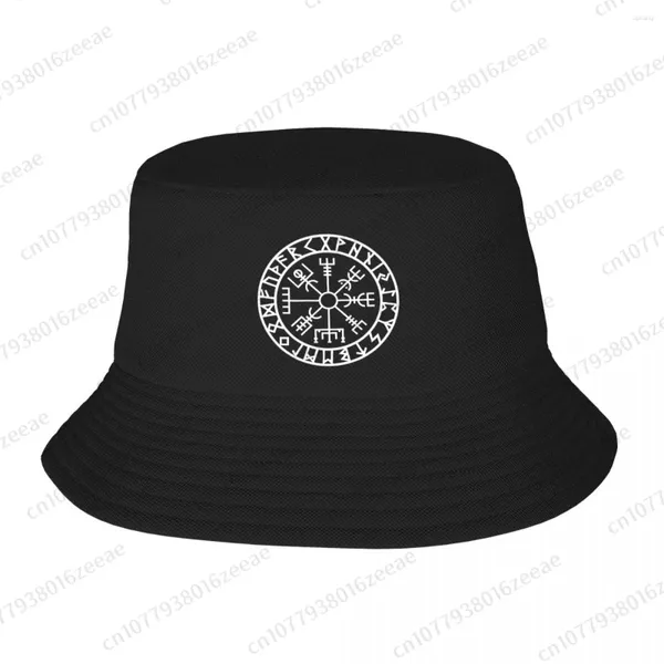 Boinas Runa Rueda Símbolo de mitología nórdica Sombreros de pescador de verano Protección solar al aire libre Pesca Gorra de caza Hombres Sombrero de mujer