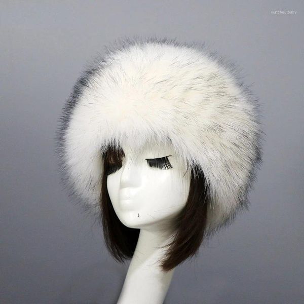 Bérets Chapeau plat rond russe avec protection d'oreille d'isolation d'automne et d'hiver épaissie