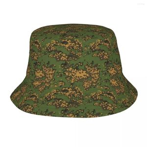 Boinas Sombrero de cubo de camuflaje de bosque ruso para unisex Ejército militar Camo al aire libre plegable Bob pesca pescador sombreros Panamá Gorros