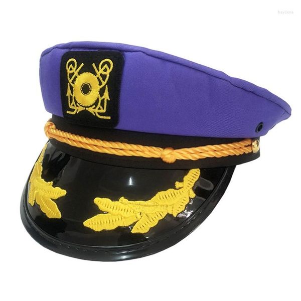 Bérets Chapeau De Marin Yacht Capitaine Marine Marine Réglable Costume Hommes Bateau Pour Adulte Enfant Femmes DXAA