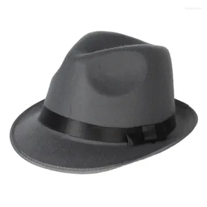 Bérets Vente Classique Vintage Hommes Et Femmes Mode Chapeau Plat À Bord Court Jazz Fedora Chapeaux