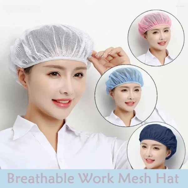 Bérets Sanitary Mesh Work Hat Cook Accessoires Hair NETS CHEFable Chef Wear Service Cap El Restaurants