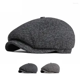 Baretten Sboy Cap Mannen Herfst Winter Achthoekige Vrouwen Britse Baret Platte Warme Gatsby Schilders Hoeden Klimop Hoed Gorro Hombre Boina