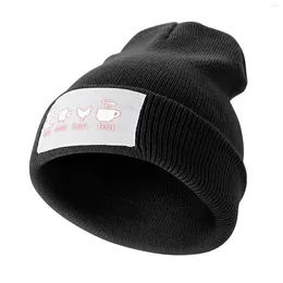 Bérets Sea Ewe Hen Tea Bonnet tricoté Chapeau de Noël Noir Femme Homme