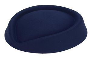 Berets setewardess hoed imitatie wol vilt stewardess air hostesses pillbox dames stewardess cosplay baret capberets2601738