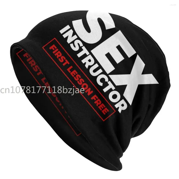 Bérets Sexe Instructeur Unisexe Salouchy Beanie Hat Femmes Men Hommes cool tricot Skullies Bons de bonnet pour ski d'hiver