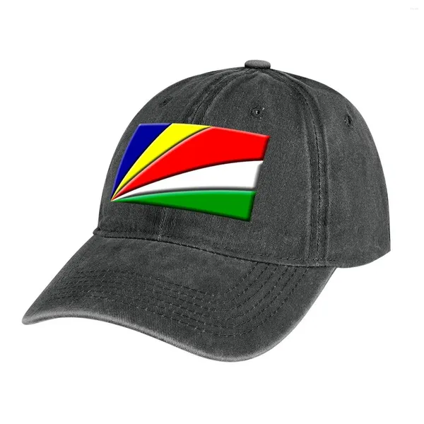 Boinas Seychelles Bandera 3D Sombrero De Vaquero Gorra De Pesca De Bola Salvaje Para Mujeres Hombres