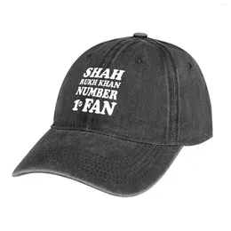 Berets Shah Rukh Khan Nummer 1 Fan Cowboy Hat Baseball Cap Western wandelen Zonnebrandcrème Hoeden voor vrouwen heren