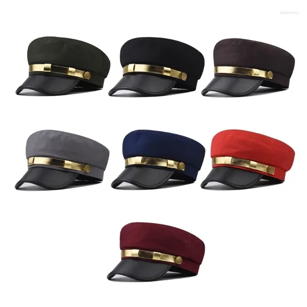 Bérets Ship Boating Captain Hat Multi Color Adult Teens Navy Navy Sea Party Cosplay tenue