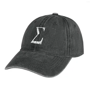 Berets Sigma Greek Lettre symbole GRUNG STYLE COWBOY HAT RUGBY PARTI ANNIVERSAIRE GOLF CAP pour hommes femmes