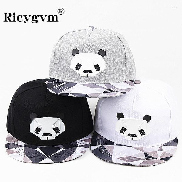 Bérets Silicone Panda Motif Casquette À Visière Mode Chapeau De Baseball À Bord Plat Pour Hommes Femmes Punk Chapeaux De Camionneur Hip Hop Bonnet Visières Casquette