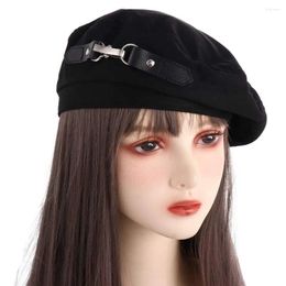 Bérets Simple doux Style britannique tout-match automne hiver rétro béret coréen chapeau peintre femmes casquette octogonale