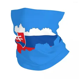 Bérets Slovaquie Flag (15) Bandana Couvre couvre-manche imprimé écharpe multifonction coulant unisexe du vent adulte