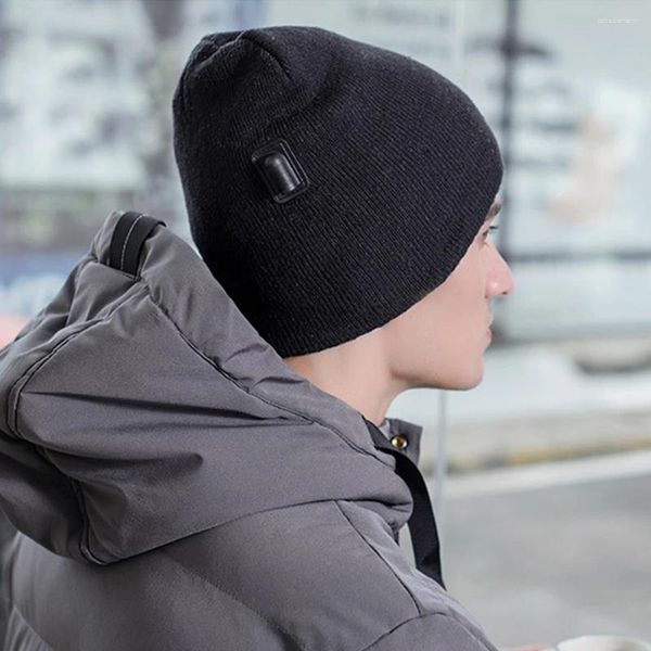Bérets – casquettes chauffantes intelligentes, alimentées par USB, coupe-vent, température réglable, pour le Sport en plein air, le cyclisme, la randonnée
