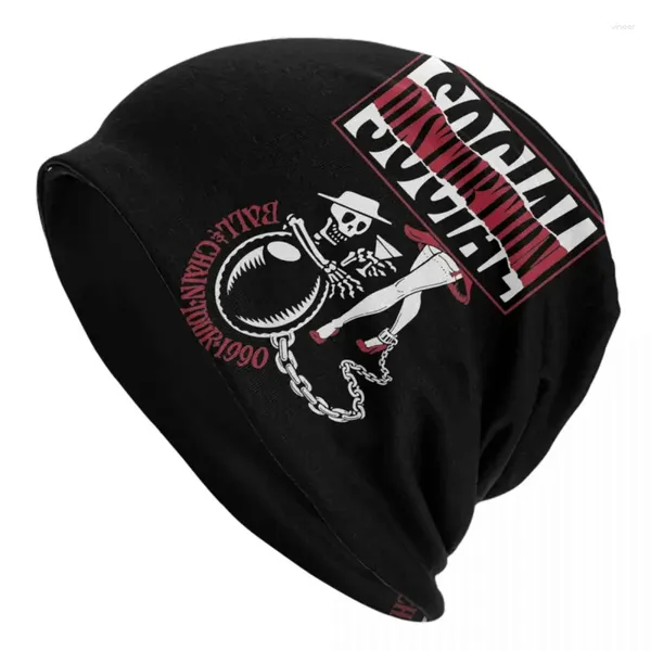 Boinas Social Distorsión Bola y Cadena Tour 1990 Gorros Skullies Cap Hombres Llegada Cálido Térmico Elástico Bonnet Kn Yera