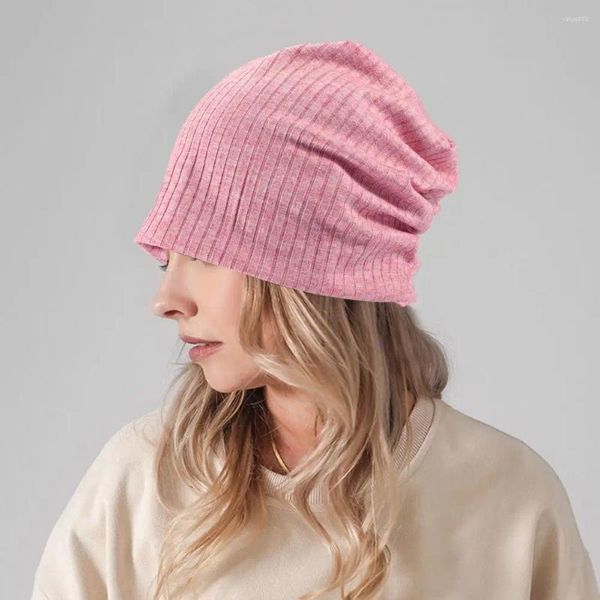 Bérets Soft Beanie chapeau polyvalent sports d'hiver d'automne pour courir de randonnée de basket-ball de basket-ball en tricot respirant séchage rapide