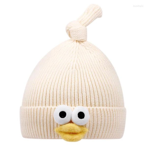 Bérets Soft Chapeau chaud bonnet design drôle des chapeaux en tricot bébé Baby Hiver Cap Enfants pour garçons Girls Accessoires Enfants Bonnette de canard