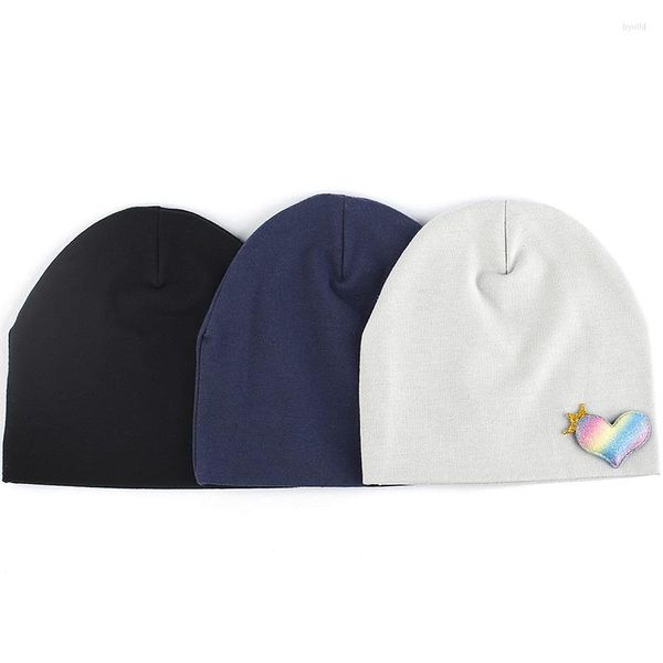 Bérets couleur unie bricolage dessin animé motif doux coton bonnets bébé filles garçons décontracté hiver extérieur chaud casquette mignon nuage couronne chapeau