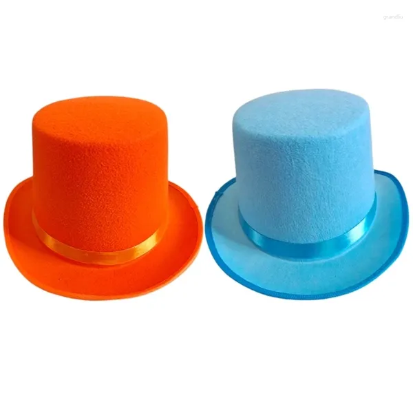 Boinas Sombrero de color sólido Carnavales Mago Caballero Accesorios de disfraces de fiesta Traje de un tamaño La mayoría de los adolescentes adultos T8NB