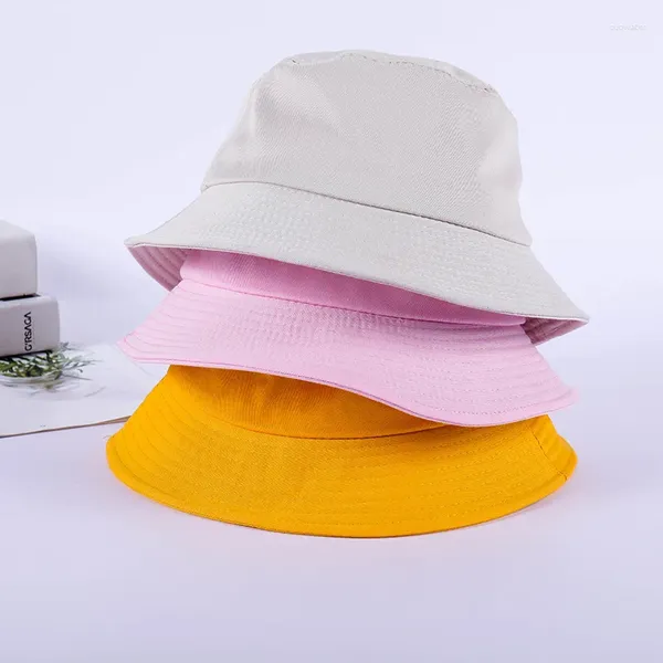 Boinas Sombrero de Panamá sólido para hombres Mujeres Color puro Simple Hip Hop Cap Negro Blanco Rosa Amarillo Púrpura Beige Protector solar Sombreros YY169