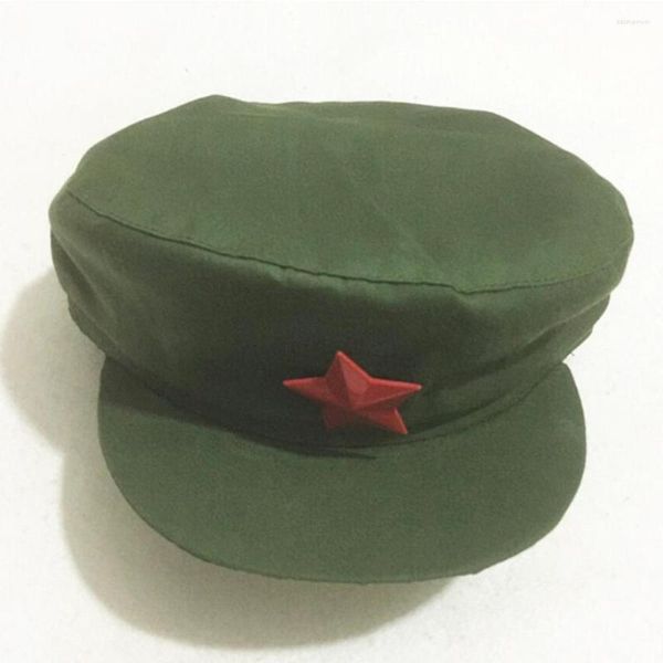 Boinas Souvenir Ejército chino Tipo 65 Sombrero de liberación Gorra militar con cinco estrellas rojas