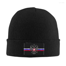 Bérets drapeau russe soviétique CCCP communiste socialiste Skullies bonnets casquettes unisexe hiver chaud tricoté chapeau adulte Bonnet chapeaux casquette de Ski.