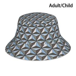 Beretten Spaceship Earth Bucket Hat Sun Cap WDW Texture Pattern Theme Park Walt World opvouwbare buitenvisser