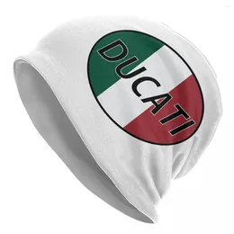 Bérets Speed Italien Ducatis Bonnet Chapeaux Tricot Casual Street Motorcycle Racing Team Skullies Bonnets Chapeau Chaud Casquettes À Double Usage