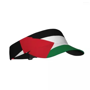 Bérets de sport, casquette de soleil, visière réglable, Protection UV, haut vide, Tennis, Golf, course à pied, chapeau de Protection solaire, drapeau de la Palestine