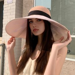 Bérets Spring and Automn Hats Feminin Style Butterfly Not coloré Coloful Protection Sun Protection Sunshade Hat Fisherman's Summer