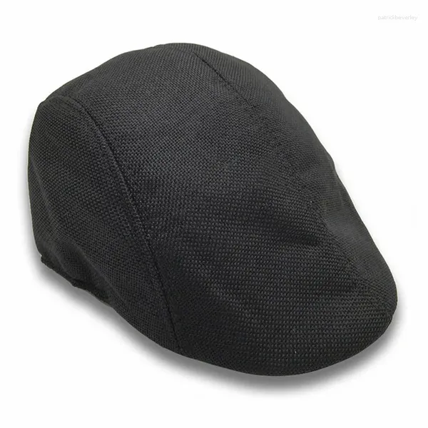 Bérets printemps automne béret casquettes coton lin hommes femmes bec de canard chapeaux en plein air unisexe Vintage S garçon casquette peintres chapeau plat