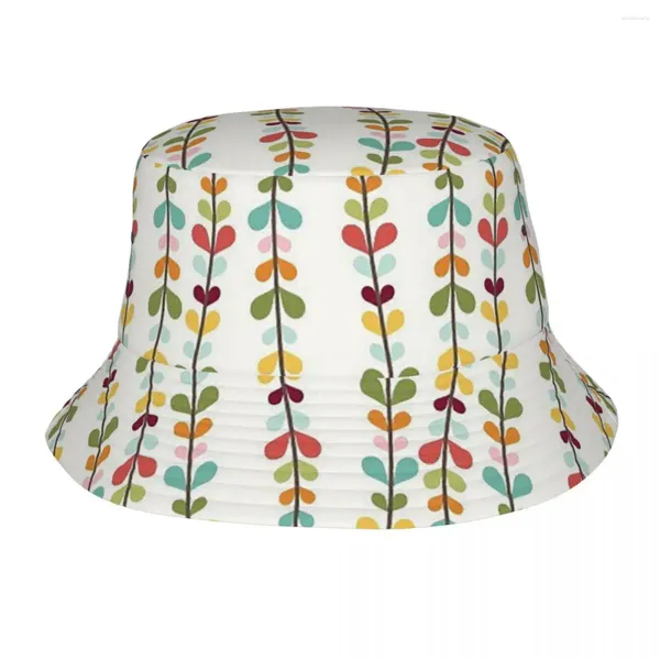 Bérets printemps chapeaux Orla Kiely accessoires seau chapeaux conception Unique chapeau de soleil feuille colorée Boonie Protection UV casquettes de pêche