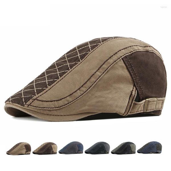 Bérets printemps été hommes chapeau coton Sboy casquettes pour parasol casquette Gatsby peintres chapeaux pilote Ivy Gorro Hombre Boina