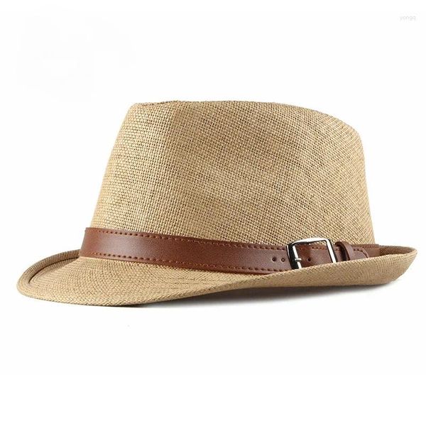 Bérets printemps été hommes chapeaux Fedoras haut Jazz Chapeau seau melon Chapeau Fedora femmes noir casquettes de mariage Sombreros Hombre