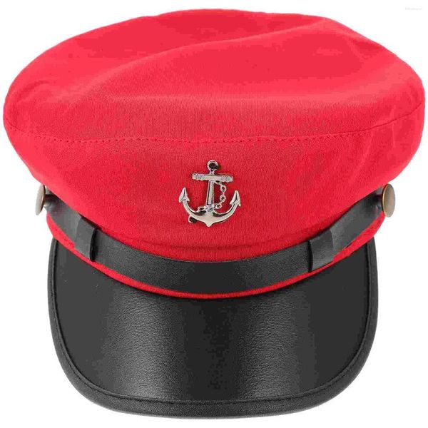 Bérets scène Performance capitaine chapeau bateau marin Costume fête Cosplay adulte hommes femmes capitaines chapeaux décor