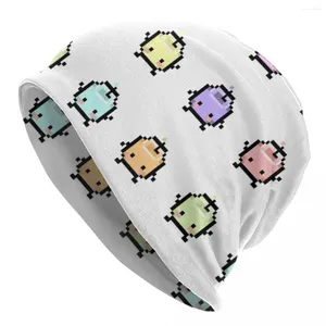 Bérets Stardew Valley Pastel Junimos Bonnet Chapeaux Hip Hop Skullies Bonnets Chapeau Jeu Vidéo Unisexe Tricoté Printemps Thermique Élastique Casquettes