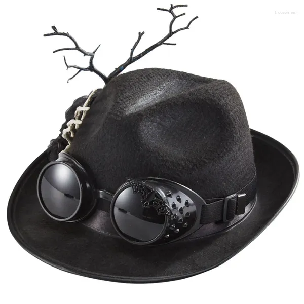 Bérets Steampunk Top Hat Pour Hommes Gay Gothique Halloween