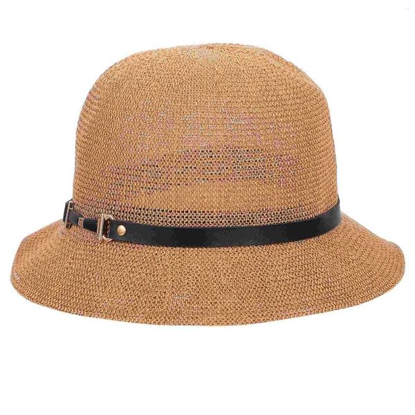 Bérets paille seau chapeaux pour femmes respirant Durable pratique manuel femme voyage en plein air