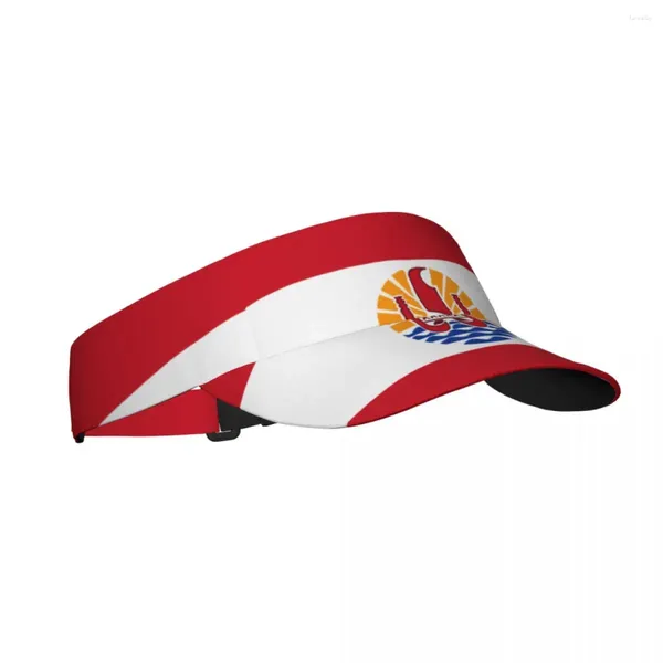 Bérets été Air chapeau de soleil drapeau de la Polynésie française visière Protection UV sport Tennis Golf course casquette de Protection solaire