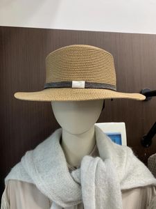 Bérets Summer B C Chain de chaîne de perles de paille de casquette pour femmes pour chapeaux de plage de vacances