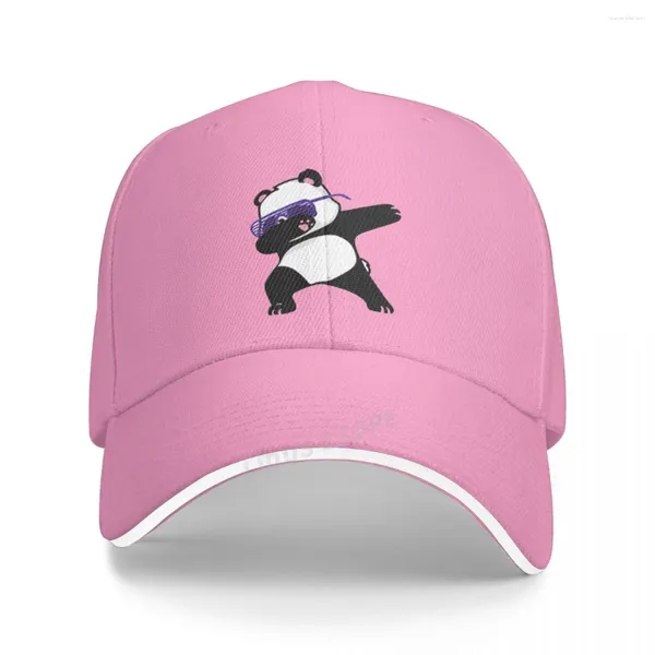 Bérets Summer Cool Men Dancing Panda Baseball Cap Fashion Fonction drôle Imprimer le tampon Dad Hat Unisexe HATS SNAPBACK RÉGLABLE