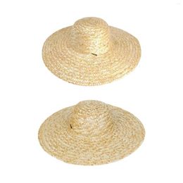 Boinas Sombrero de paja de vaquero de verano Ligero Funcional Versátil Transpirable con cordón para jardinería Accesorio práctico Elegante