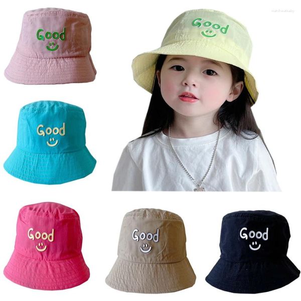 Bérets Été Enfants Seau Chapeau Séchage Rapide Bébé Soleil Couleur Bonbon Mignon Pêche Pêcheur Casquette Garçons Filles Anti UV Panama Plage En Plein Air