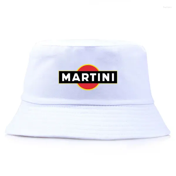 Bérets Summer Marini Rcing Reversibel Bucket Hat Unisexe Voyage Coton Protection solaire Casquette de pêcheur Homme Hip Hop Panama Visière Bob